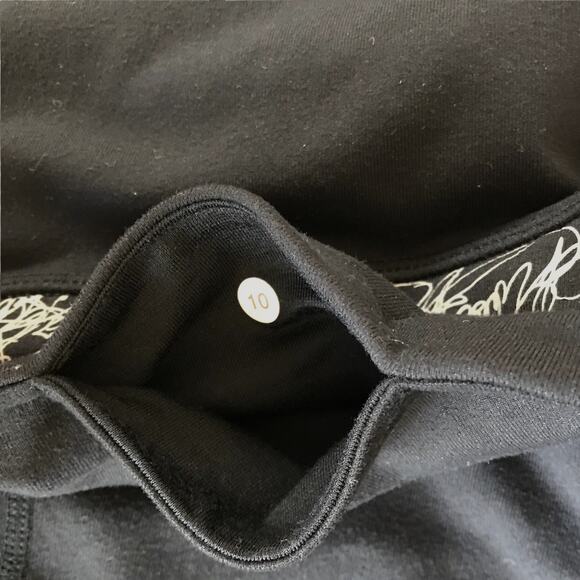 Lululemon Wunder Under Crops Leggings Size 10 Manifesto Reflective Reversible - Picture 8 of 10